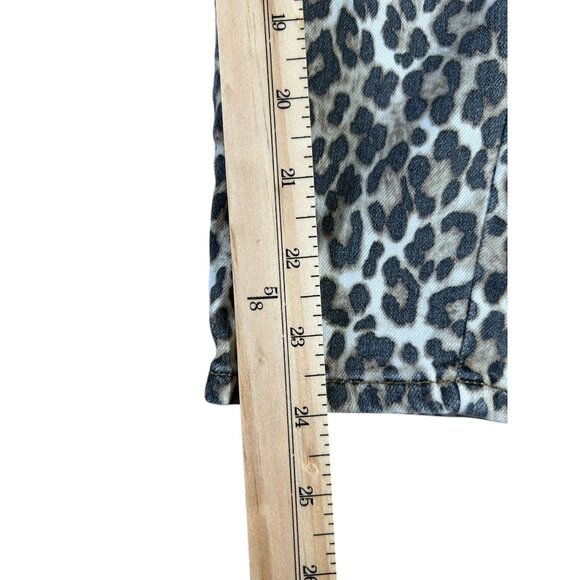 American Eagle Leopard Print Jegging Jeans Women's Sz 4 X -Short Ankle Stretch - Picture 9 of 13